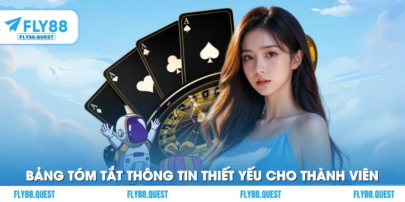 Bảng tóm tắt thông tin thiết yếu cho thành viên