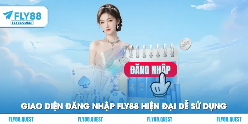 Giao diện đăng nhập FLY88 hiện đại thân thiện dễ sử dụng